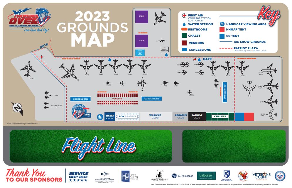 Air Show Map 2023